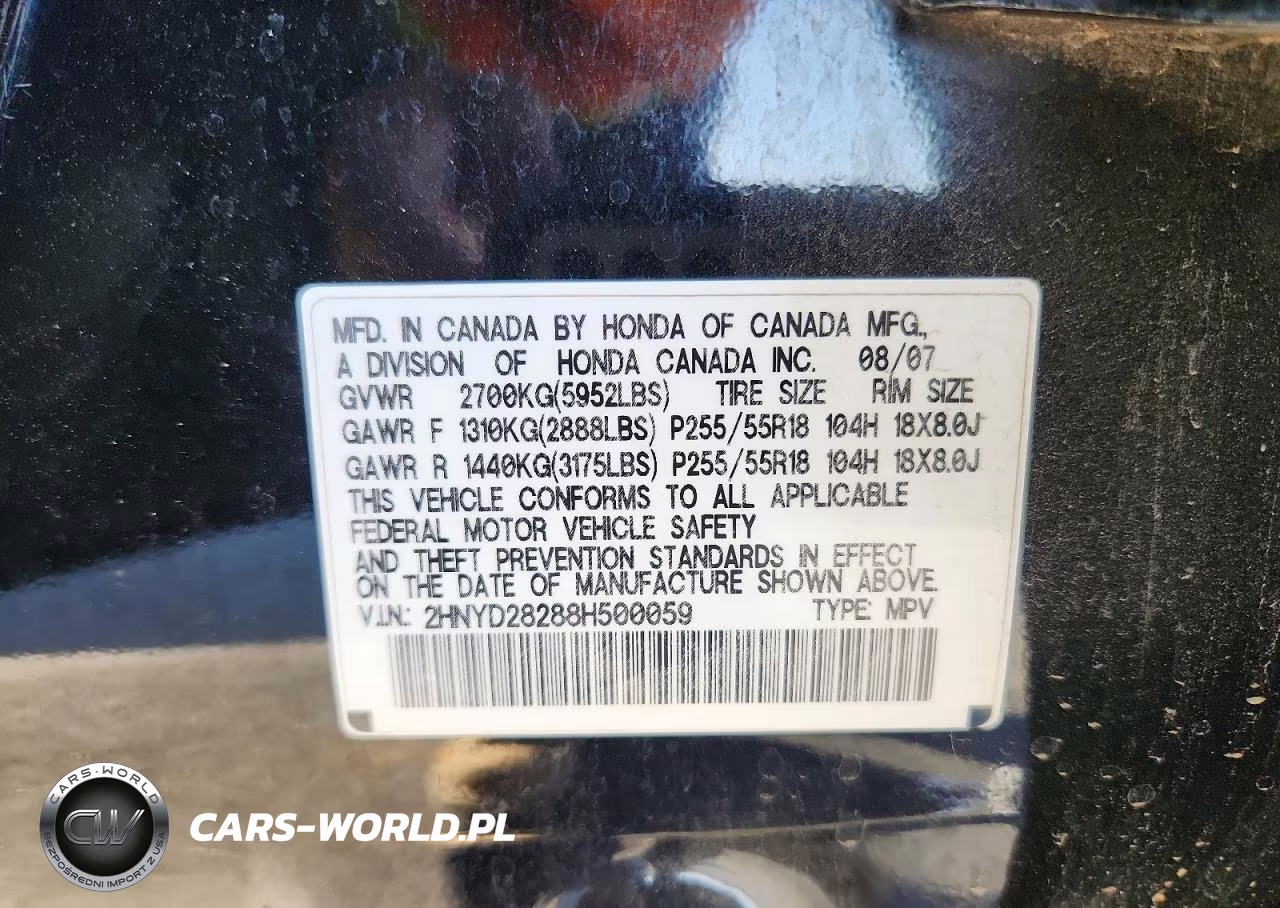 2008 Acura Mdx VIN:2HNYD28288H500059 - 13