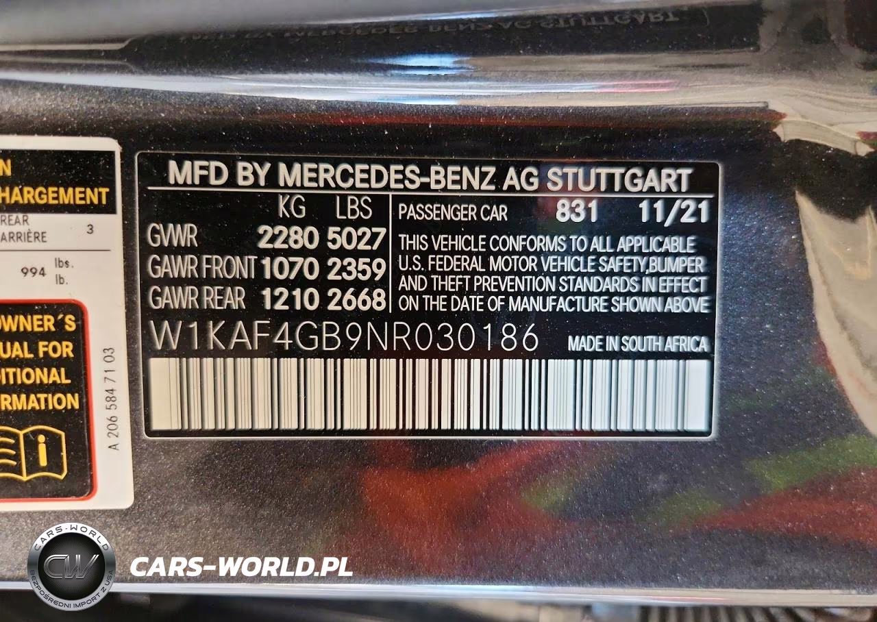 2022 Mercedes-Benz C 300 VIN:W1KAF4GB9NR030186 - 12