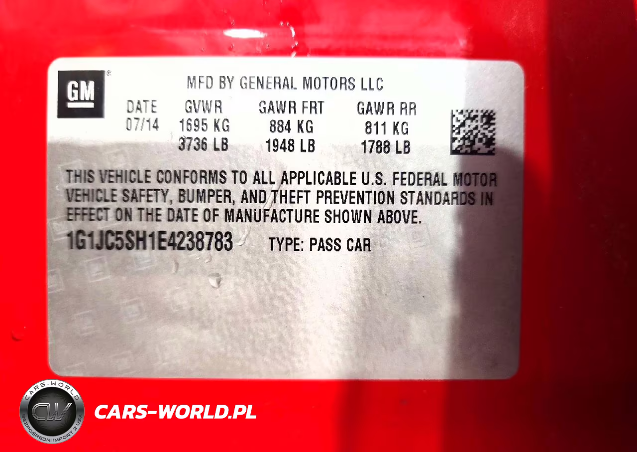 2014 Chevrolet Sonic Lt VIN:1G1JC5SH1E4238783 - 12