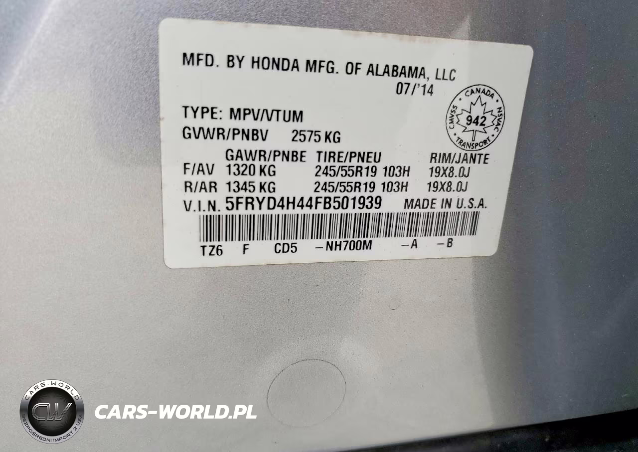 2015 Acura Mdx Technology VIN:5FRYD4H44FB501939 - 13