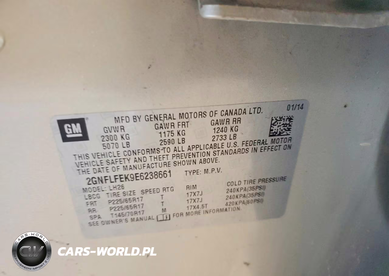 2014 Chevrolet Equinox Lt VIN:2GNFLFEK9E6238661 - 12