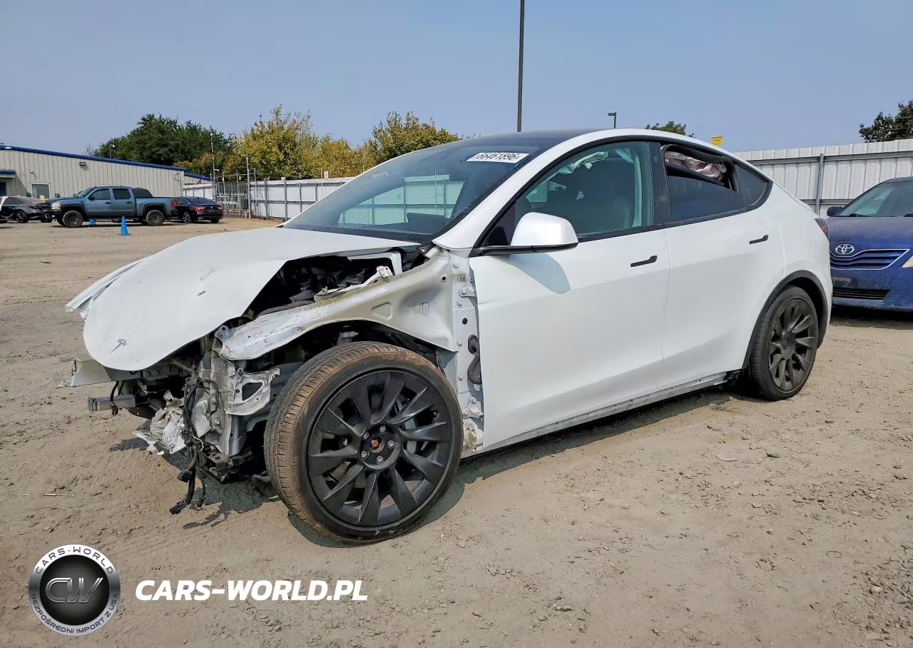 2021 Tesla Model Y VIN:5YJYGAEEXMF243217 - 1