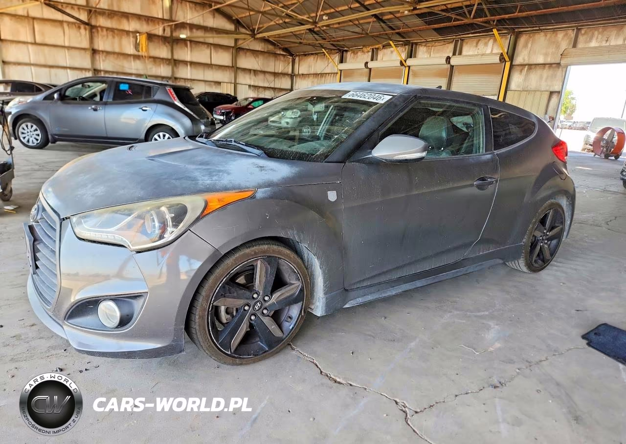 2015 Hyundai Veloster Turbo VIN:KMHTC6AEXFU242308 - 1