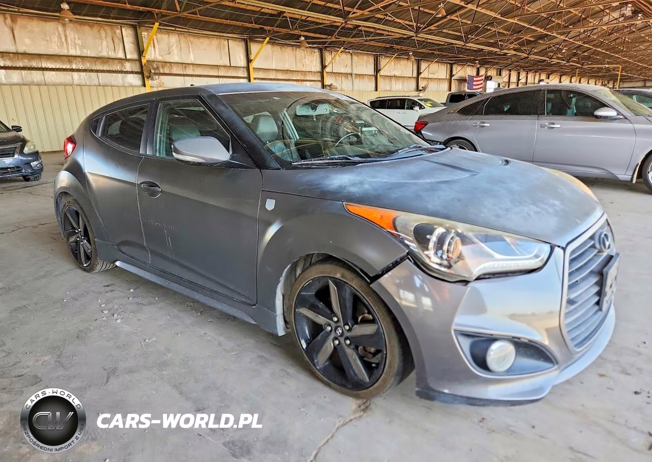 2015 Hyundai Veloster Turbo VIN:KMHTC6AEXFU242308 - 4