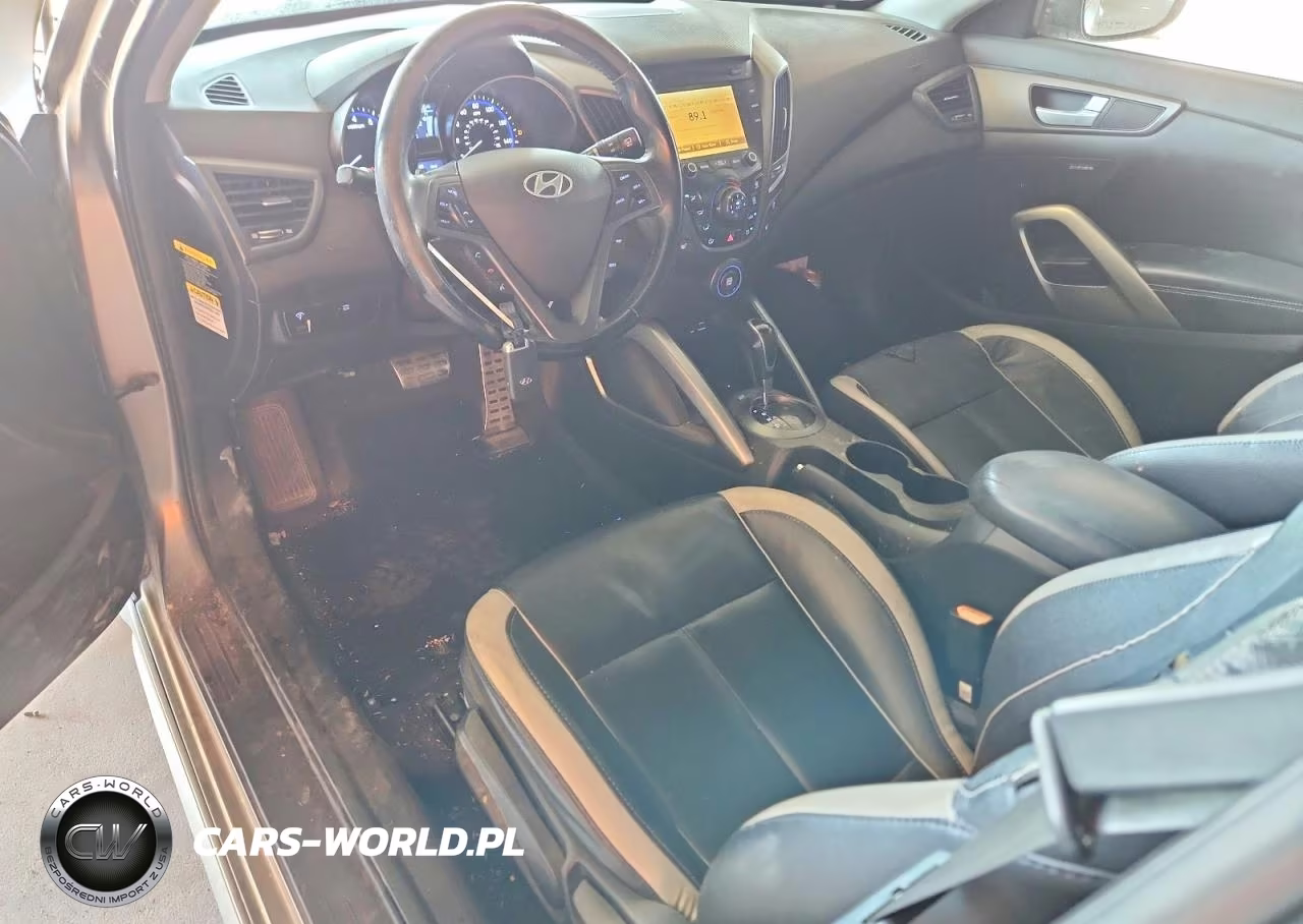 2015 Hyundai Veloster Turbo VIN:KMHTC6AEXFU242308 - 8