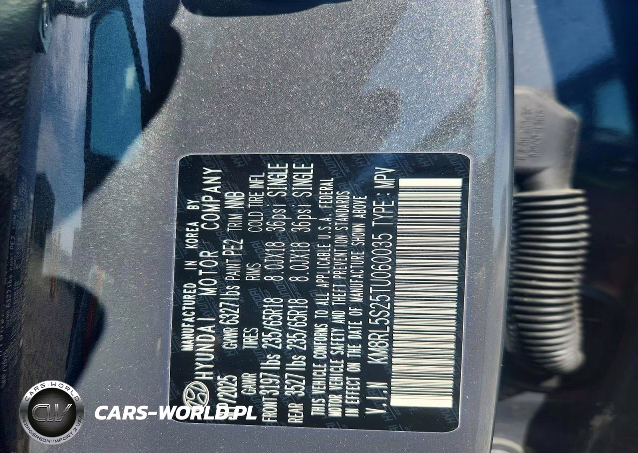 2026 Hyundai Palisade Sel VIN:KM8RL5S25TU060035 - 14