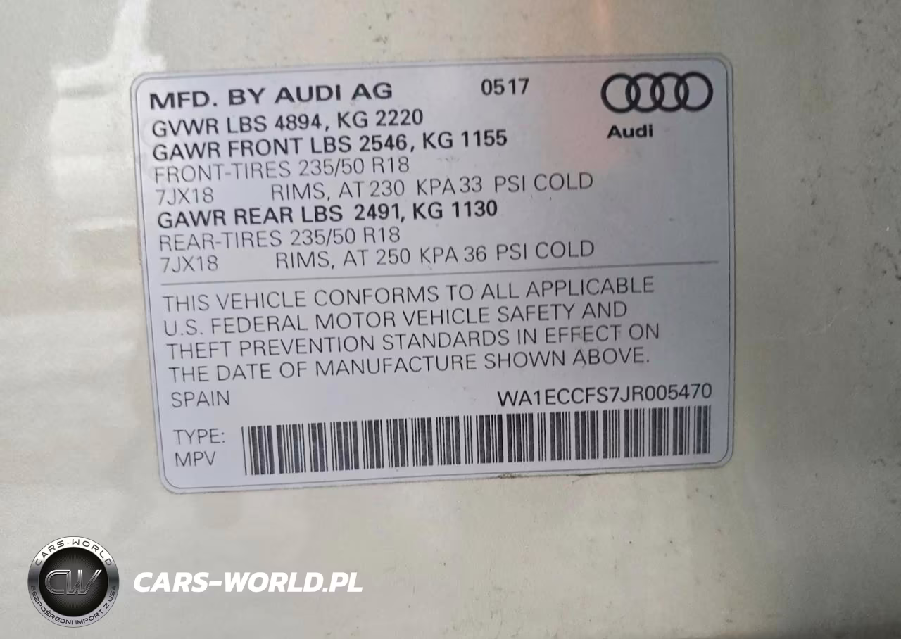 2018 Audi Q3 Premium VIN:WA1ECCFS7JR005470 - 13