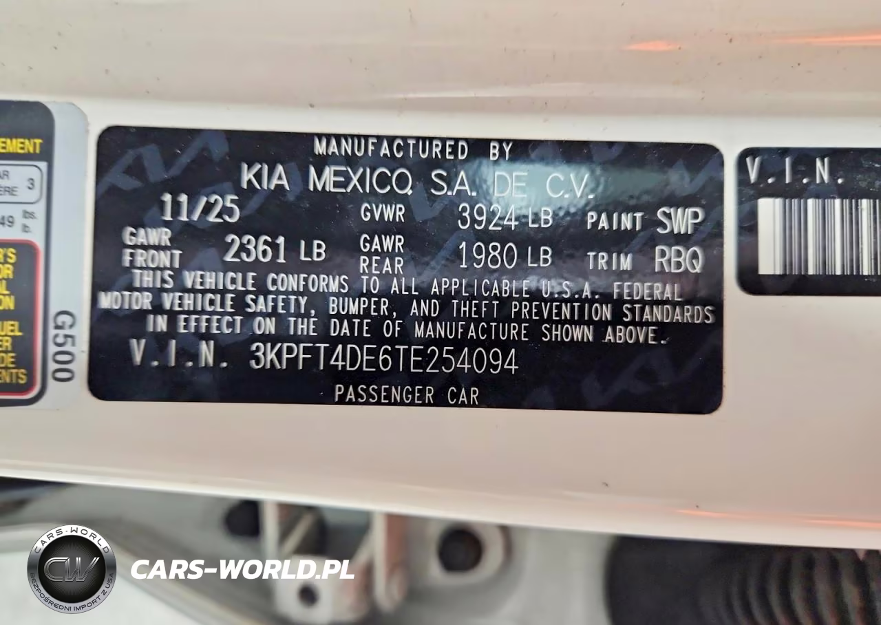 2026 Kia K4 Lxs VIN:3KPFT4DE6TE254094 - 12