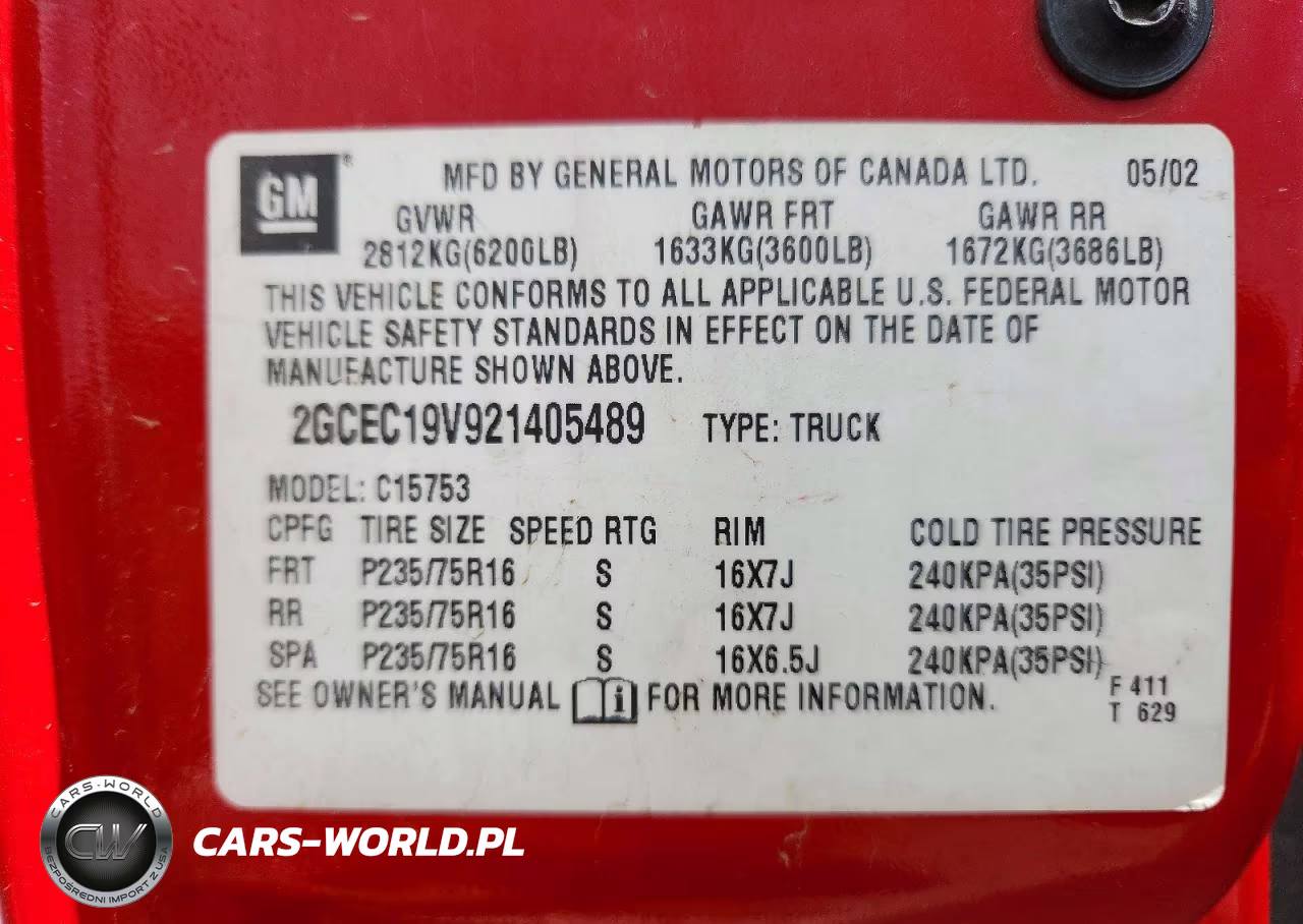 2002 Chevrolet Silverado C1500 VIN:2GCEC19V921405489 - 12