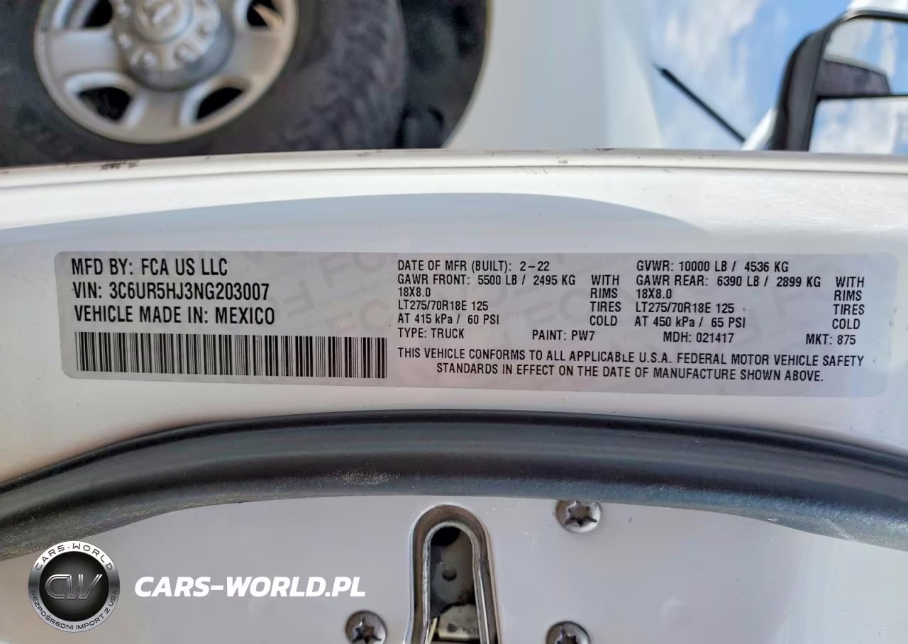 2022 Ram 2500 Tradesman VIN:3C6UR5HJ3NG203007 - 12