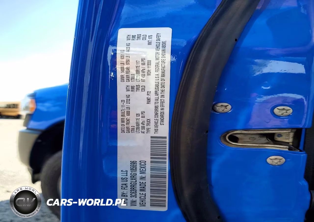 2024 Ram 3500 Tradesman VIN:3C63RRGLXRG185696 - 12