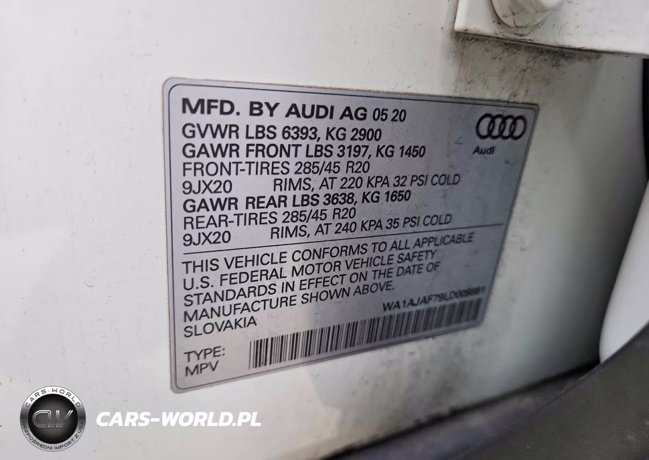 2020 Audi Q7 Premium VIN:WA1AJAF79LD009881 - 13