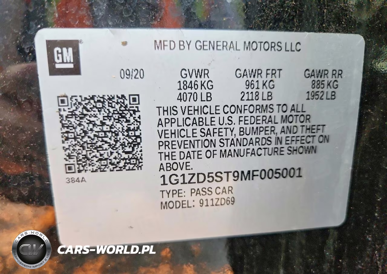 2021 Chevrolet Malibu Lt VIN:1G1ZD5ST9MF005001 - 12