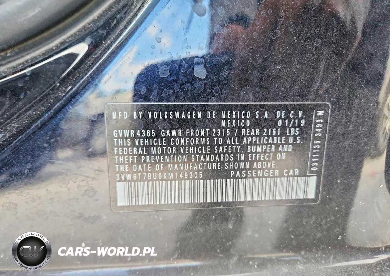 2019 Volkswagen Jetta Gli VIN:3VW6T7BU9KM149305 - 13