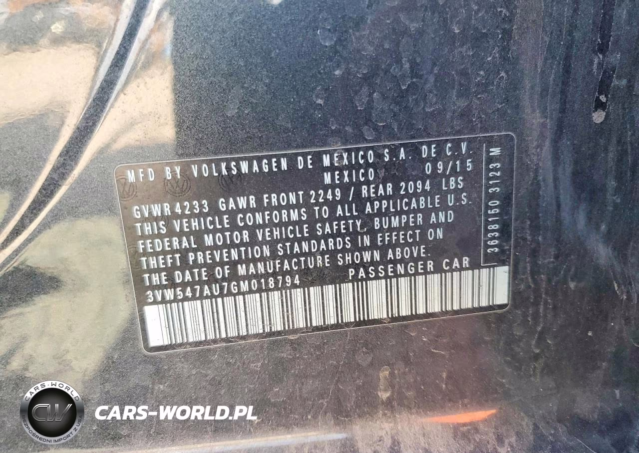 2016 Volkswagen Gti S-Se VIN:3VW547AU7GM018794 - 12