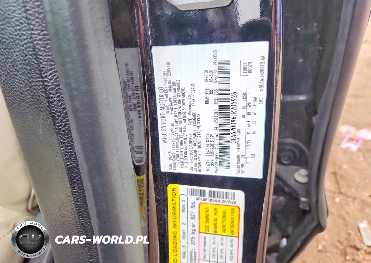 2018 Ford Fusion Titanium-Platinum VIN:3FA6P0D96JR205926 - 12