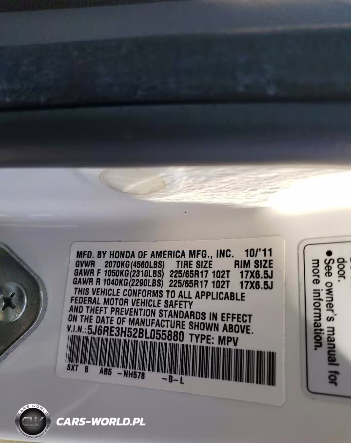 2011 Honda Cr-V Ex VIN:5J6RE3H52BL055880 - 14