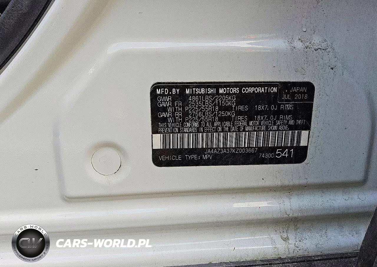 2019 Mitsubishi Outlander Se VIN:JA4AZ3A37KZ003667 - 13