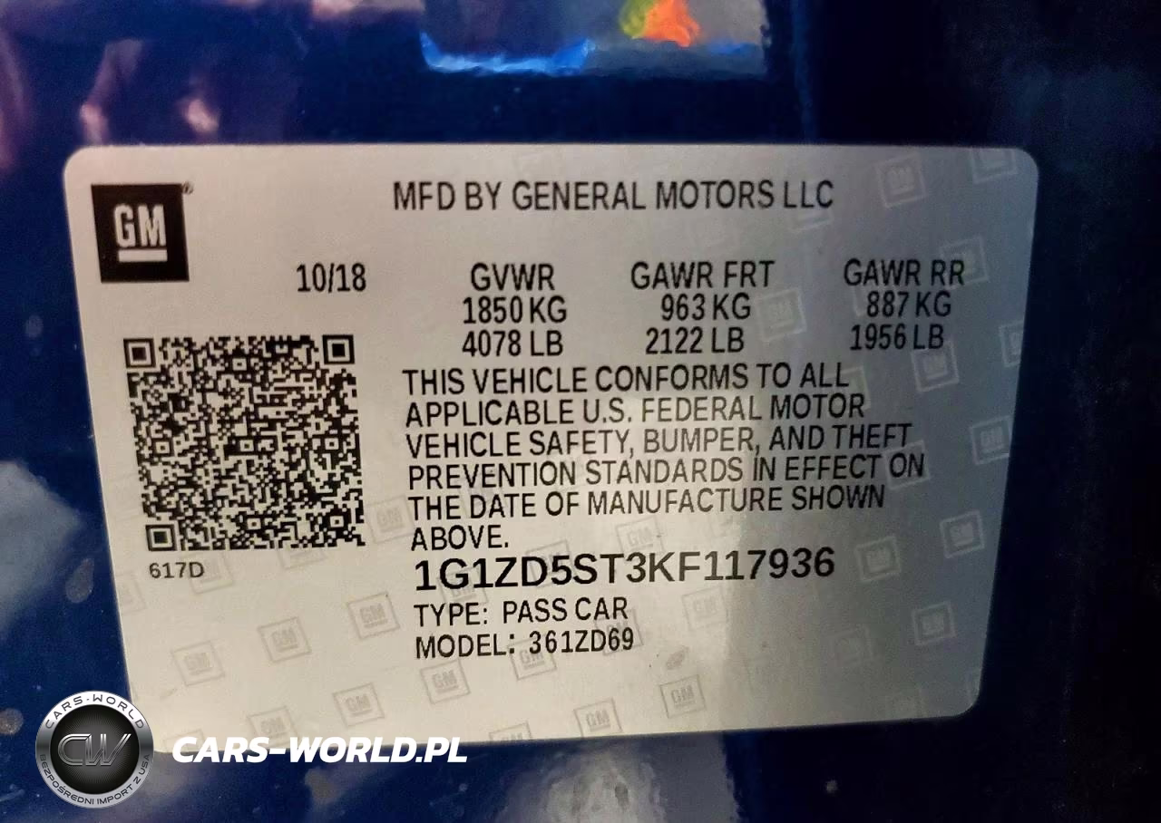 2019 Chevrolet Malibu Lt VIN:1G1ZD5ST3KF117936 - 12