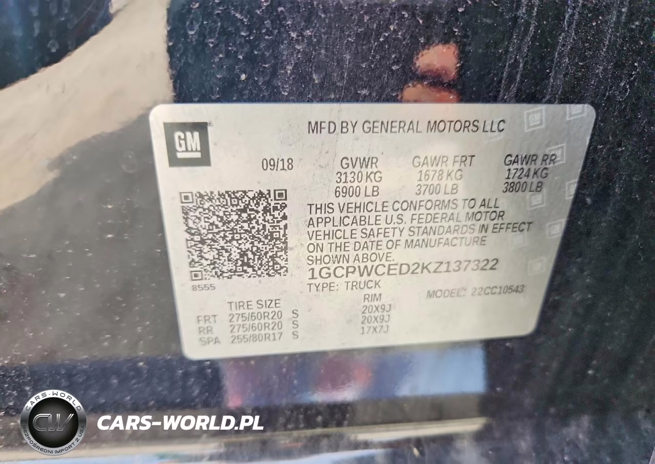 2019 Chevrolet Silverado C1500 Lt VIN:1GCPWCED2KZ137322 - 13