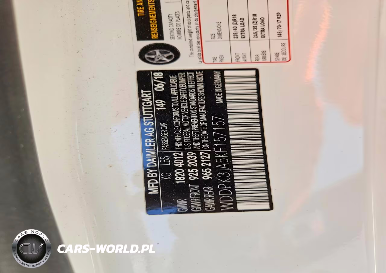 2019 Mercedes-Benz Slc 300 VIN:WDDPK3JA5KF157157 - 12