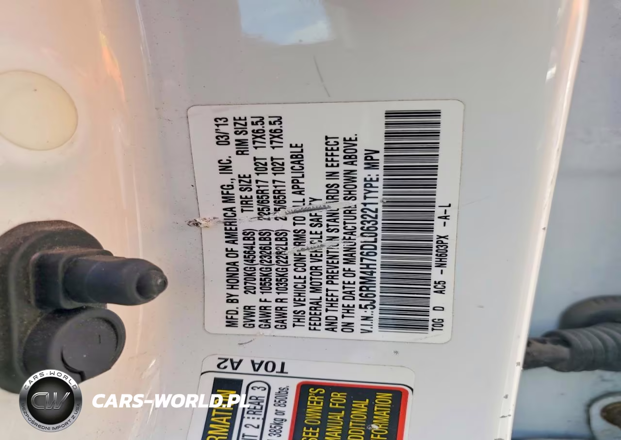 2013 Honda Cr-V Exl VIN:5J6RM4H76DL063221 - 14