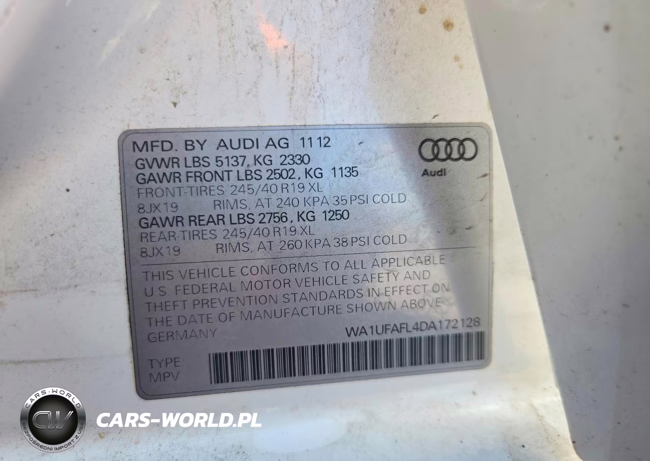 2013 Audi A4 Allroad Premium Plus VIN:WA1UFAFL4DA172128 - 12