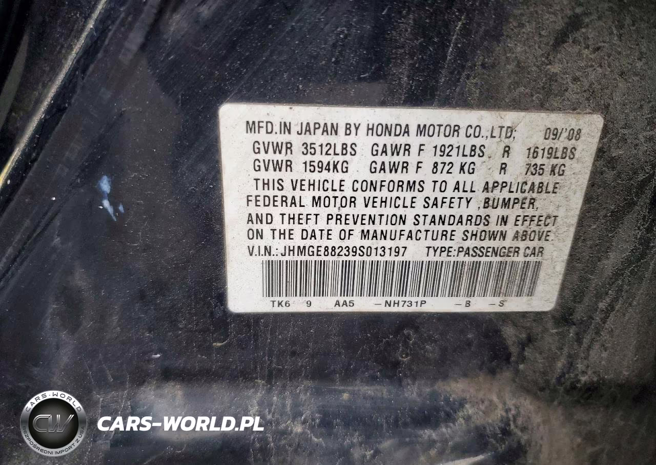2009 Honda Fit VIN:JHMGE88239S013197 - 12
