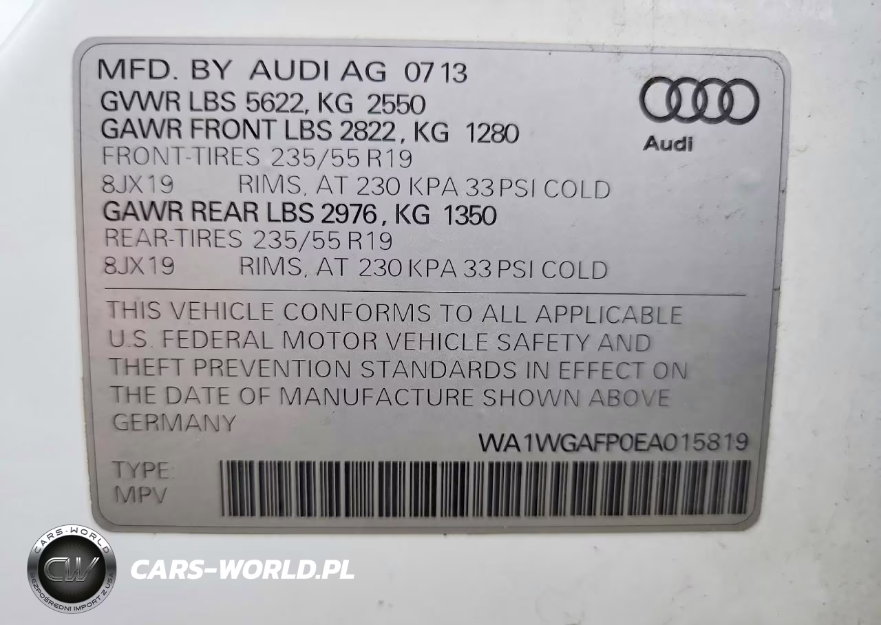 2014 Audi Q5 Prestige VIN:WA1WGAFP0EA015819 - 12