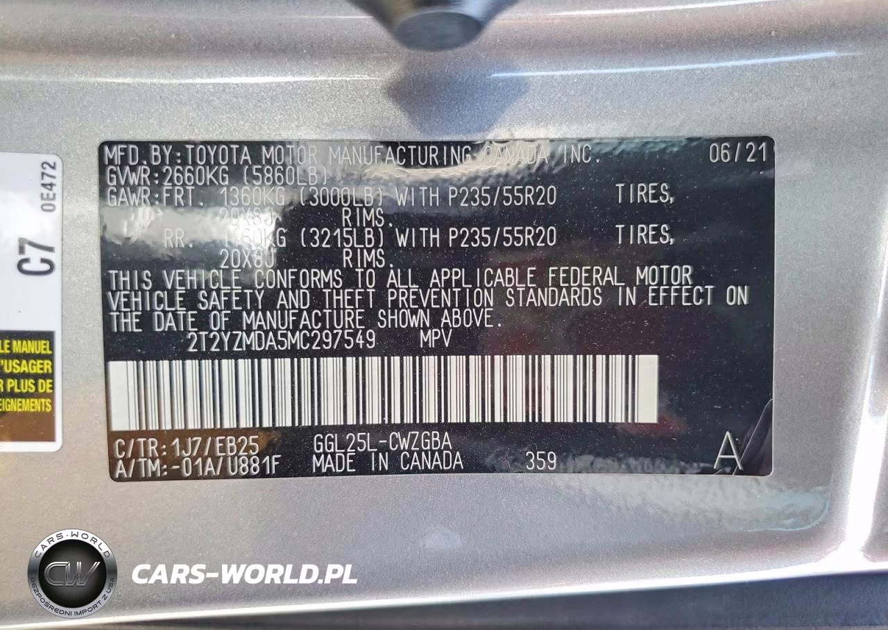 2021 Lexus Rx 350 F Sport VIN:2T2YZMDA5MC297549 - 13