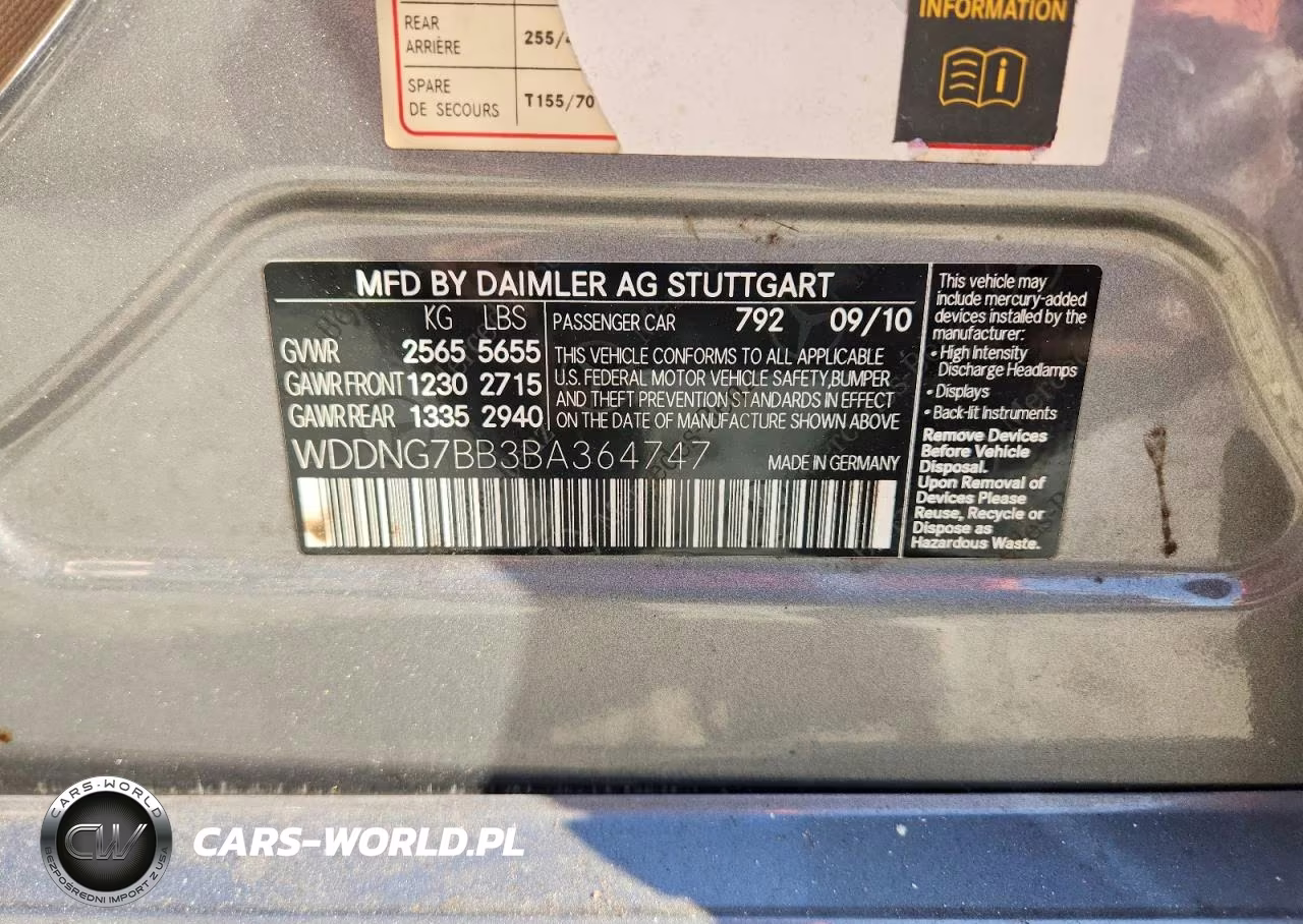 2011 Mercedes-Benz S 550 VIN:WDDNG7BB3BA364747 - 13