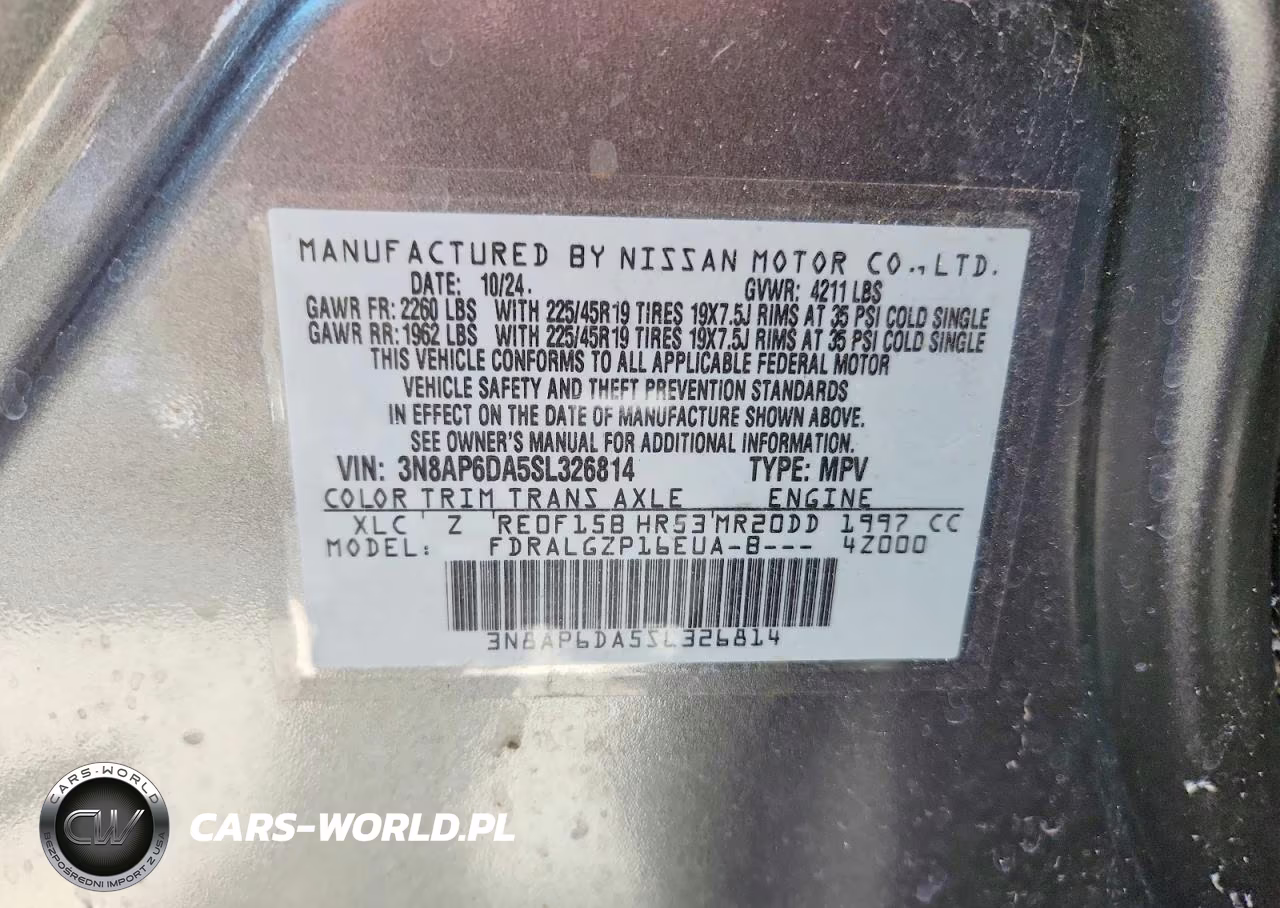2025 Nissan Kicks Sr VIN:3N8AP6DA5SL326814 - 13