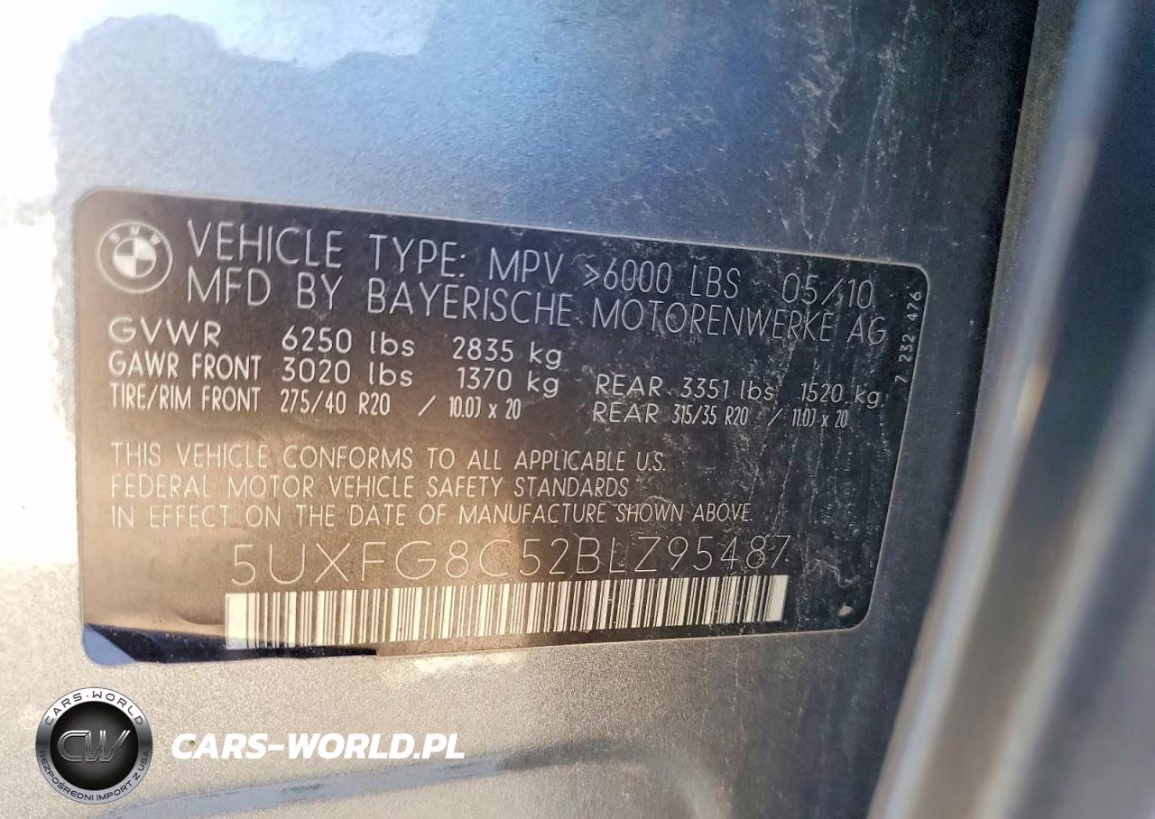 2011 BMW X6 xDrive50I VIN:5UXFG8C52BLZ95487 - 13