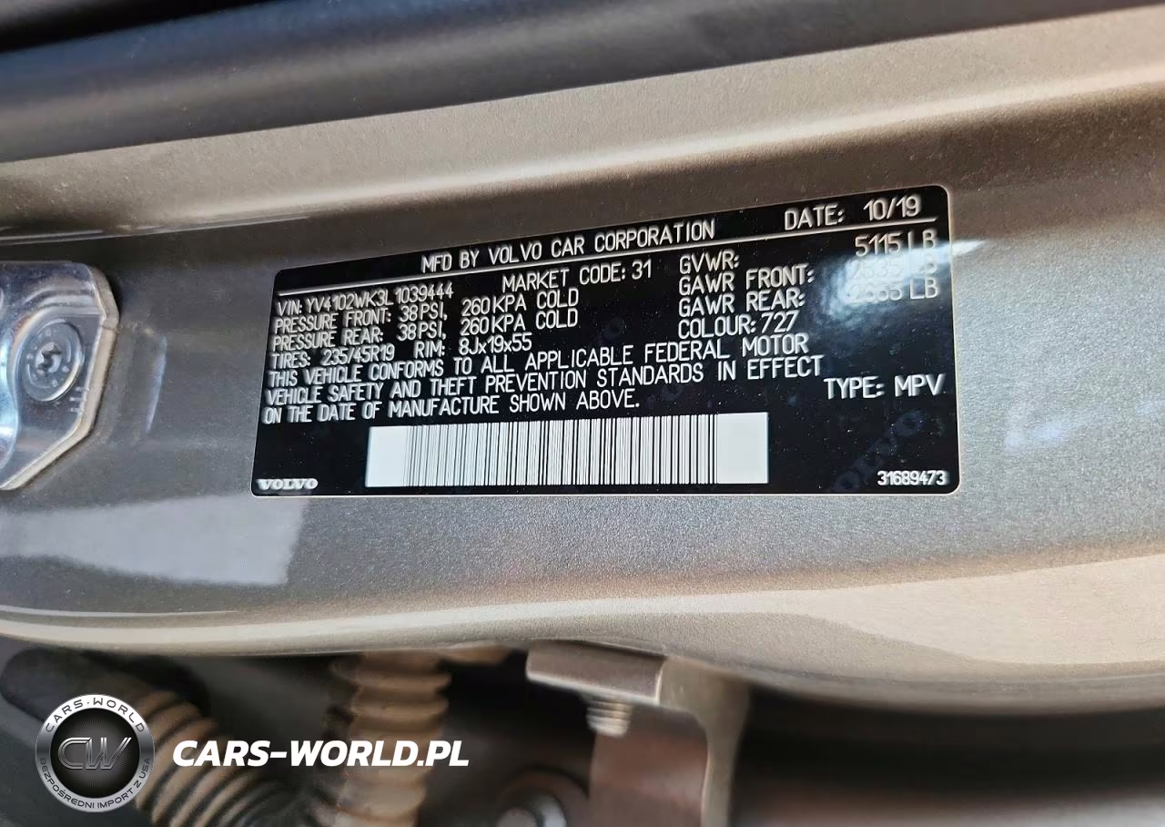 2020 Volvo V60 Cross Country T5 Momentum VIN:YV4102WK3L1039444 - 13