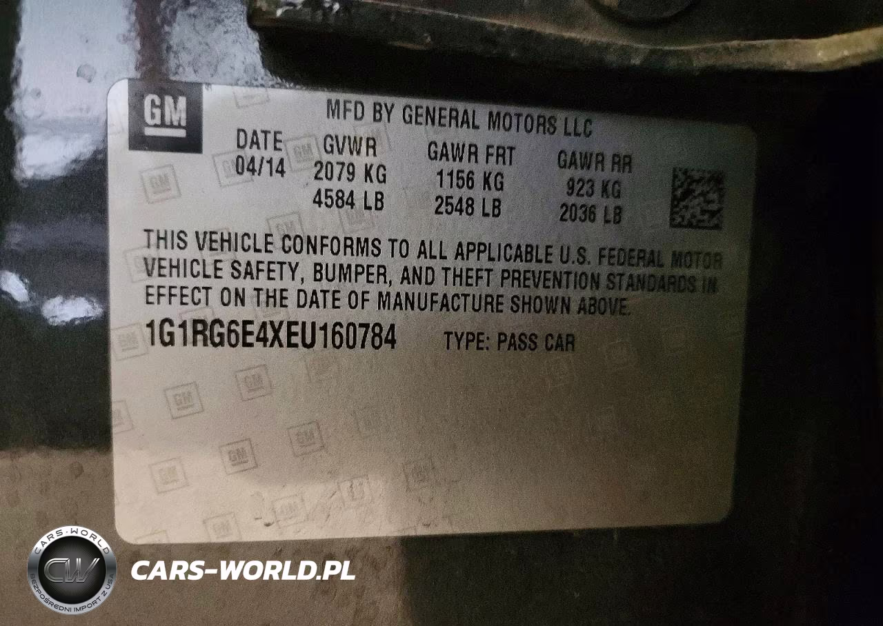 2014 Chevrolet Volt VIN:1G1RG6E4XEU160784 - 13