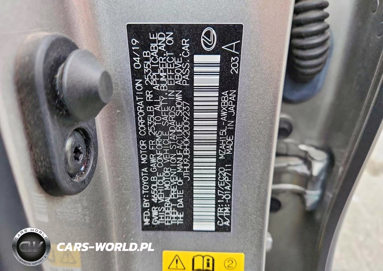 2019 Lexus Ux 250H VIN:JTHU9JBH0K2009237 - 13