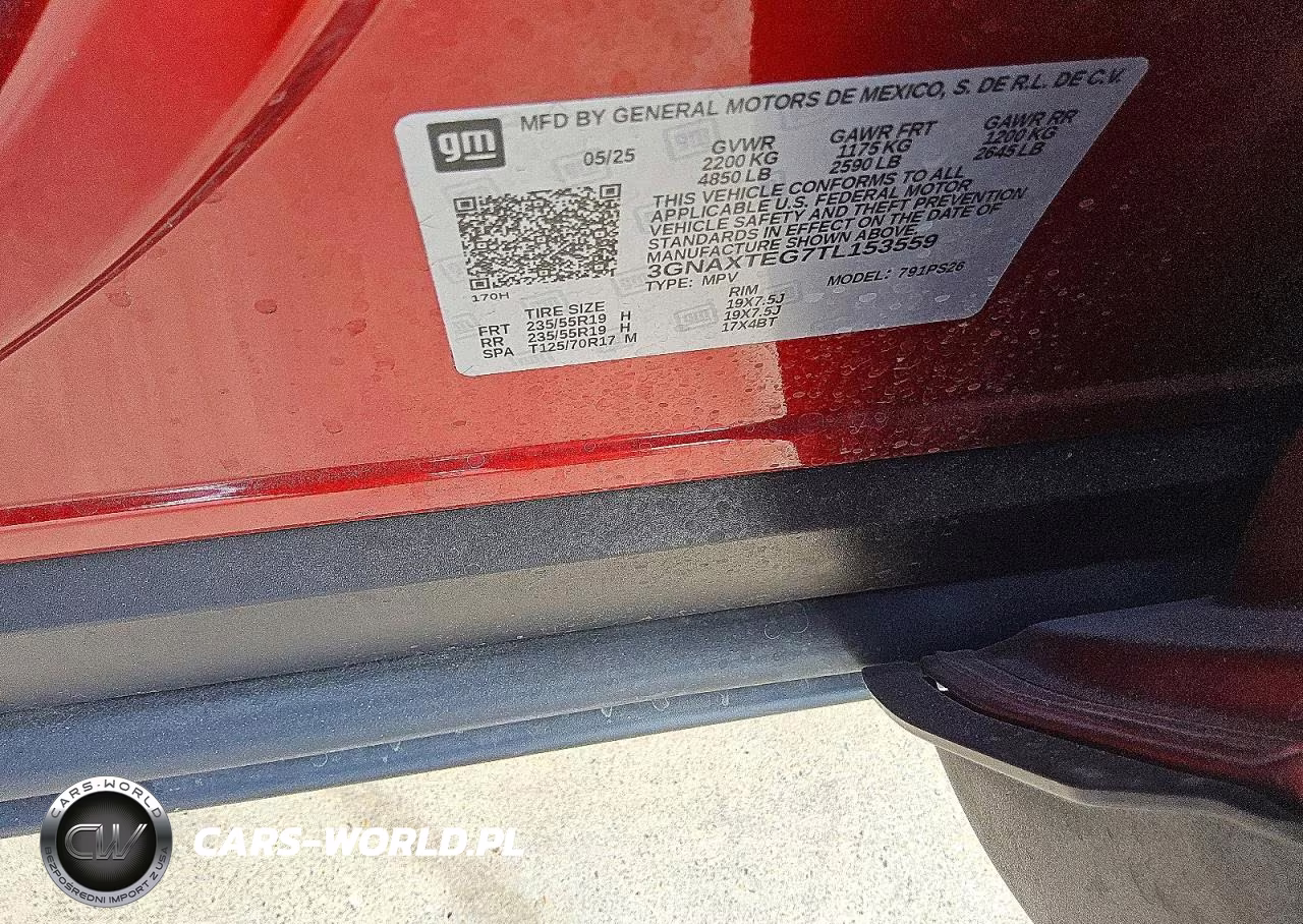 2026 Chevrolet Equinox Rs VIN:3GNAXTEG7TL153559 - 13