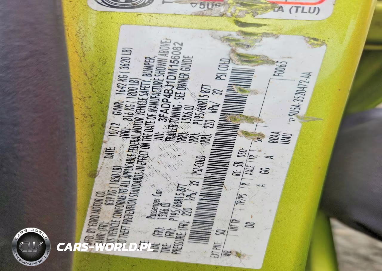 2013 Ford Fiesta Se VIN:3FADP4BJ1DM156082 - 13