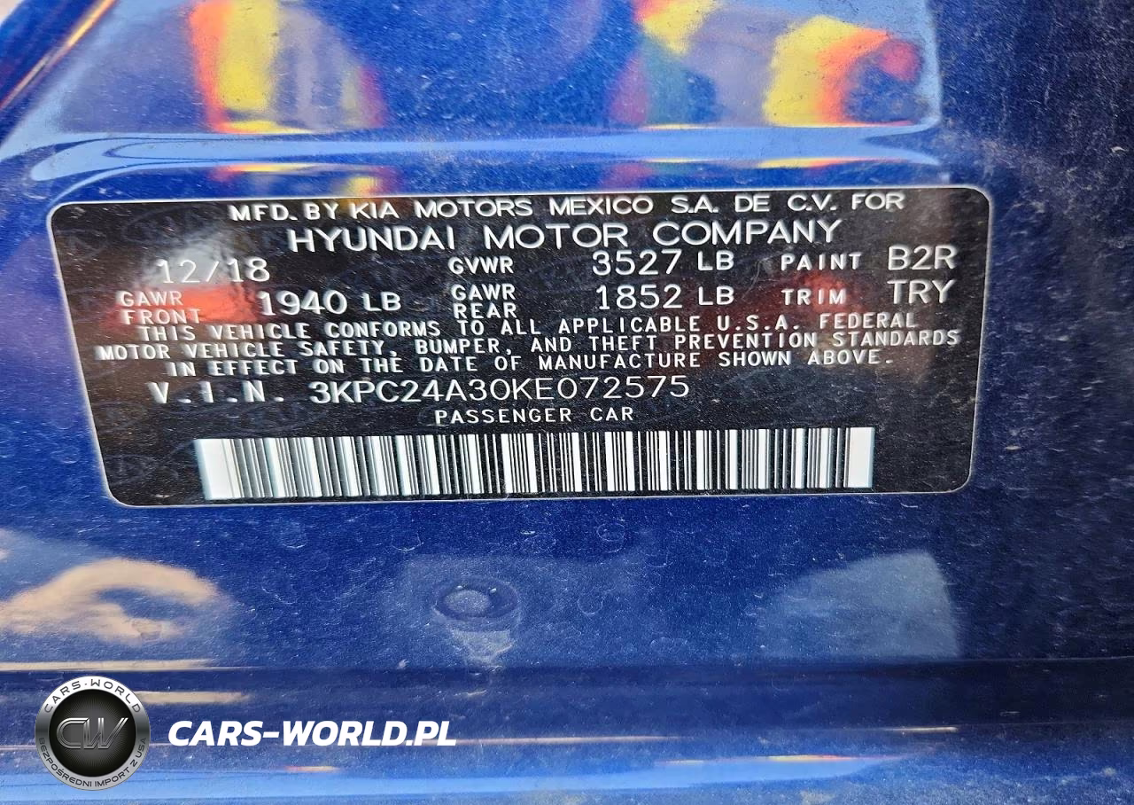 2019 Hyundai Accent Se VIN:3KPC24A30KE072575 - 12