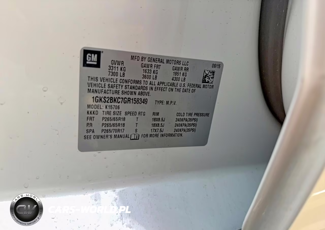 2016 GMC Yukon Slt VIN:1GKS2BKC7GR158349 - 10