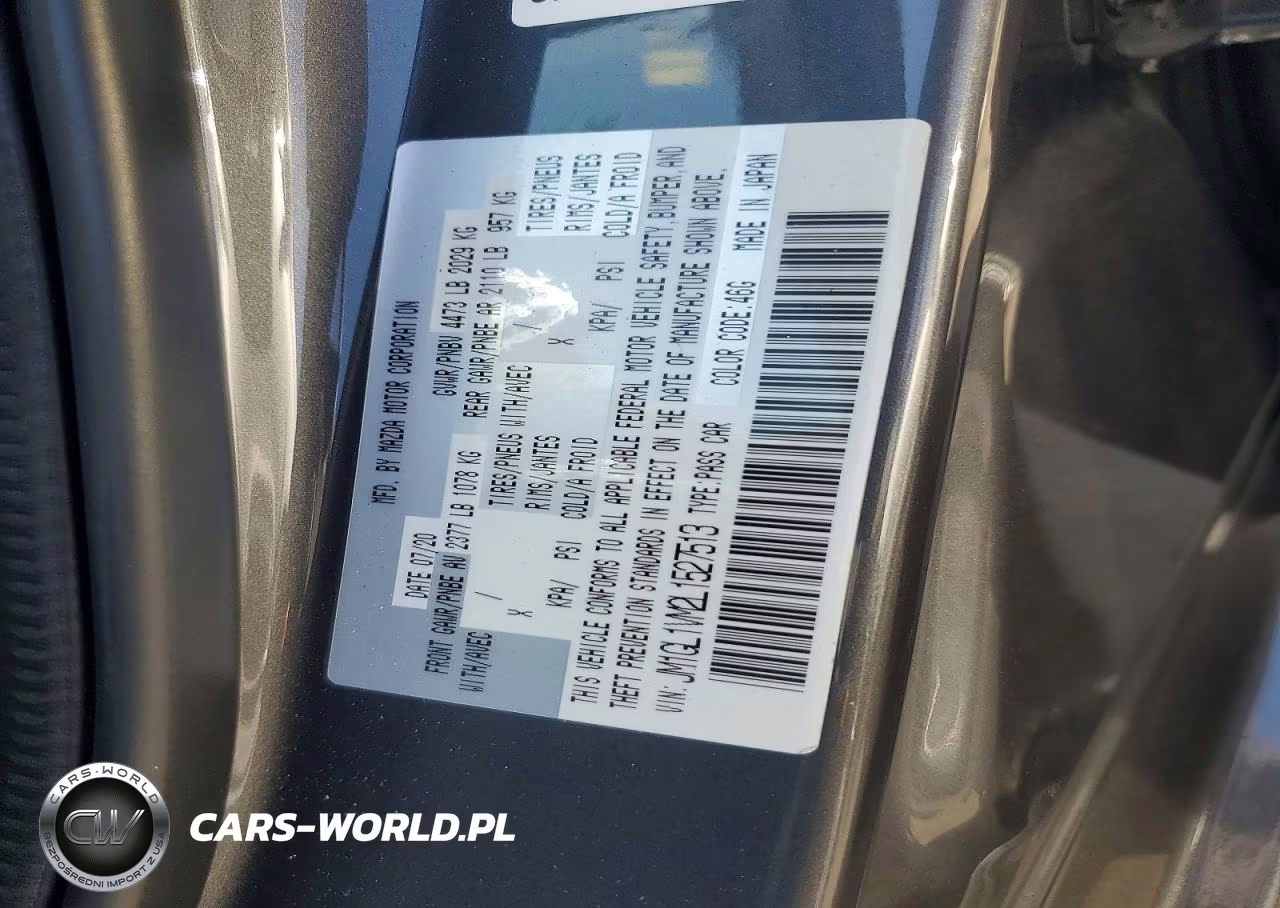 2020 Mazda 6 Touring VIN:JM1GL1VM2L1527513 - 12