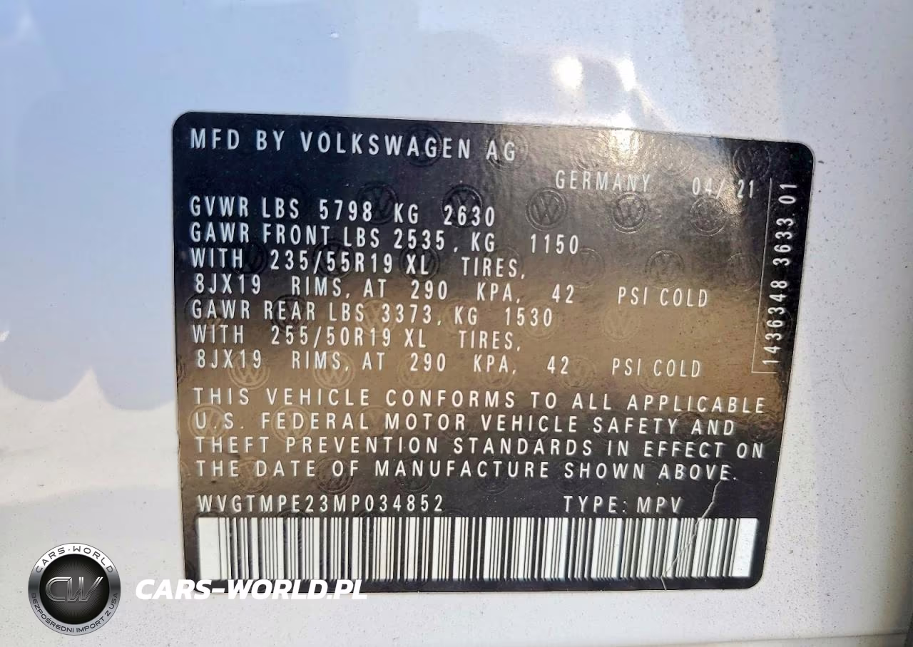 2021 Volkswagen Id.4 Pro S VIN:WVGTMPE23MP034852 - 14