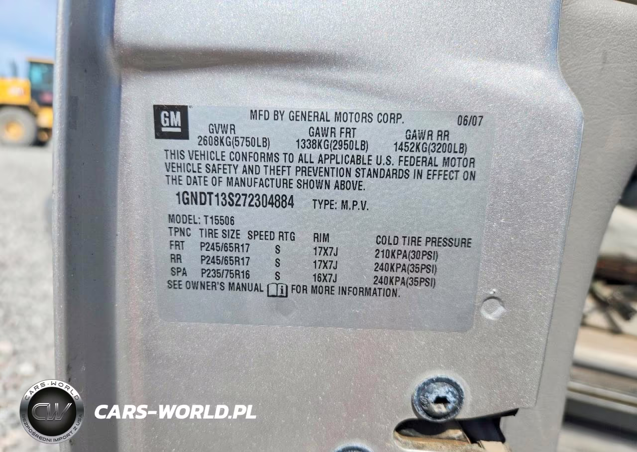 2007 Chevrolet Trailblazer Ls VIN:1GNDT13S272304884 - 13