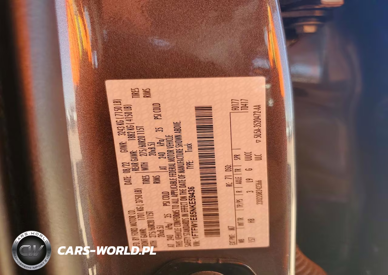 2022 Ford F150 Supercrew VIN:1FTFW1E85NKE59436 - 12