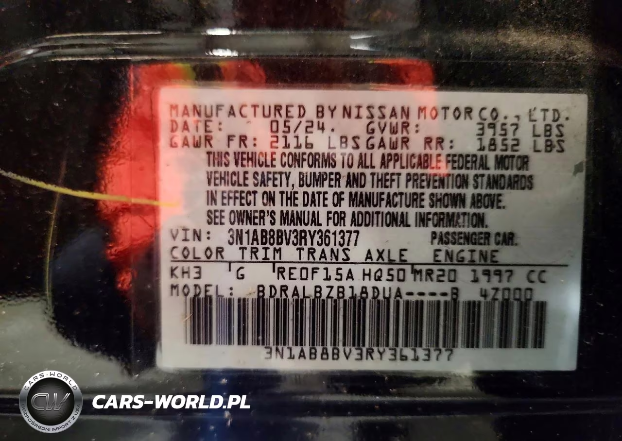 2024 Nissan Sentra S VIN:3N1AB8BV3RY361377 - 12