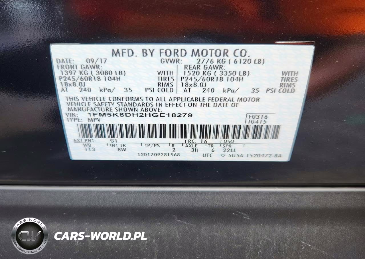 2017 Ford Explorer Xlt VIN:1FM5K8DH2HGE18279 - 13