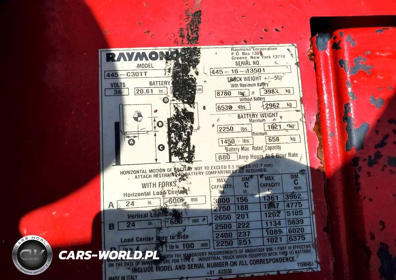 2016 Raymond 445-C30Tt Forklift VIN:00000004451613501 - 10
