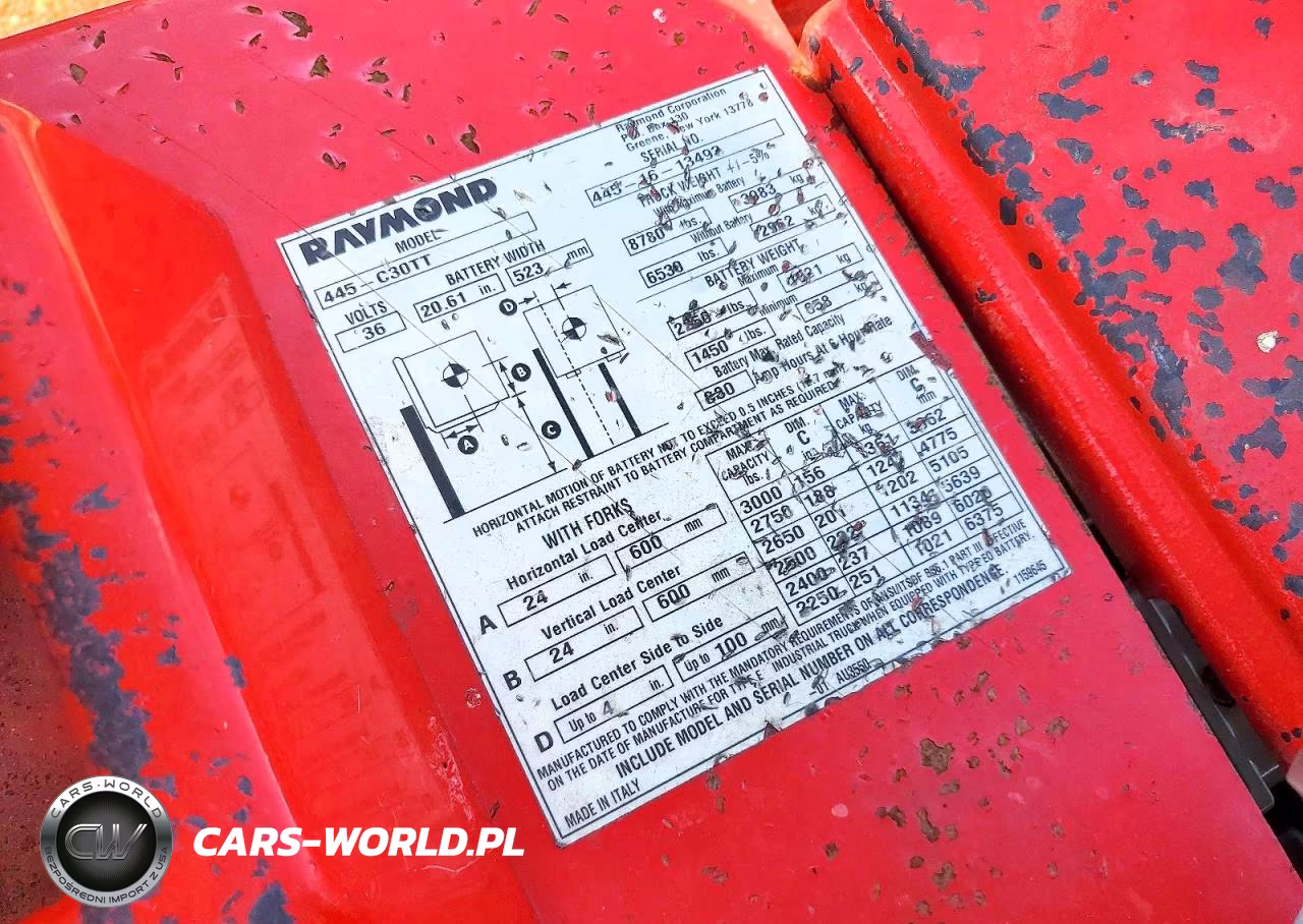 2016 Raymond 445-C30Tt Forklift VIN:00000004451613493 - 10