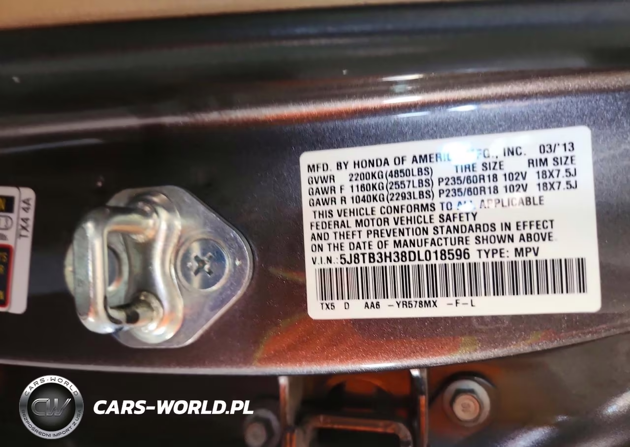 2013 Acura Rdx VIN:5J8TB3H38DL018596 - 13
