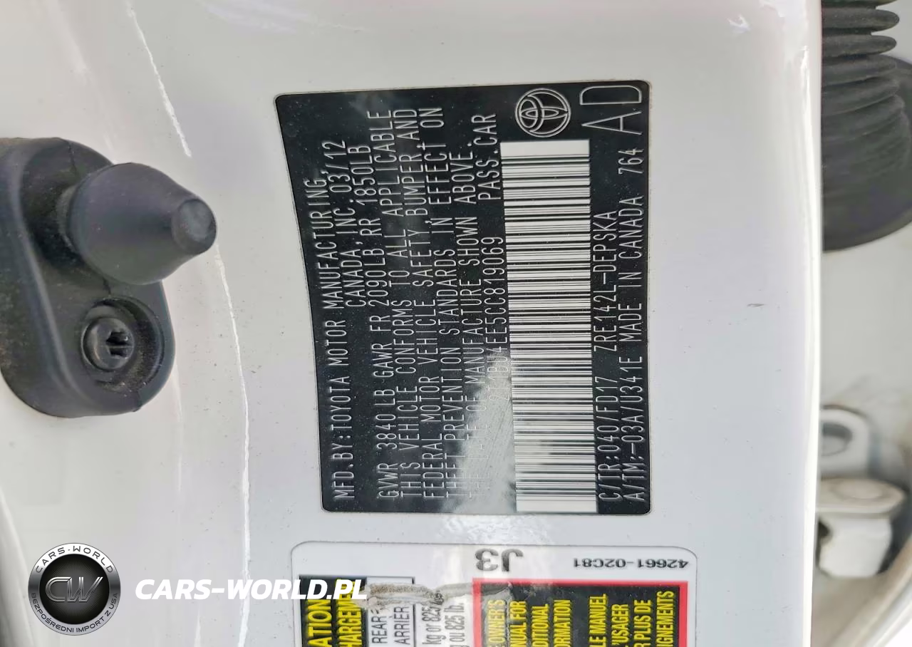 2012 Toyota Corolla S VIN:2T1BU4EE5CC819069 - 13